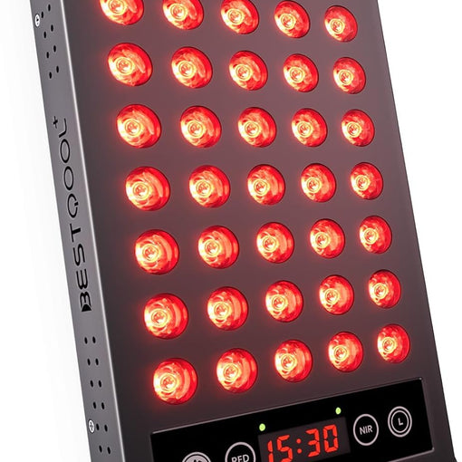 BestQool Red Light Therapy, Dual Chip 660nm 850nm Clinical Grade Red Light Therapy for Face, Portable Infrared Light Therapy for Body, Pain Relief, Muscle Fast Recovery. 50W.