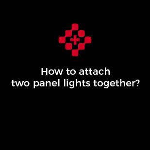 How to attach two panel lights together?