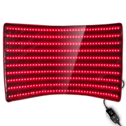 BestQool Redot L Red Light Therapy Mat featuring many bright red LEDs in a rectangular panel
