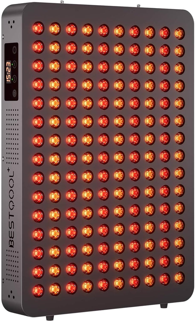 Bestqool Red Light Therapy Device, 4 Wavelengths Full Body Near Infrared Light Therapy, Elite Grade Dual Chip 150 LEDs, High Power Output Red Light Panel for Anti-Aging, Pain Relief. 250W. B09VTCM1PD