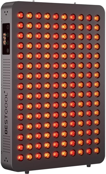 Bestqool Red Light Therapy Device, 4 Wavelengths Full Body Near Infrared Light Therapy, Elite Grade Dual Chip 150 LEDs, High Power Output Red Light Panel for Anti-Aging, Pain Relief. 250W. B09VTCM1PD