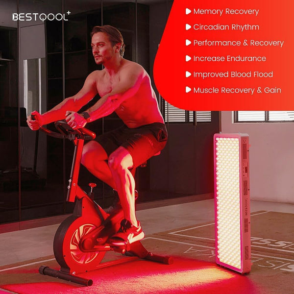 Bestqool Red Light Therapy Device, 4 Wavelengths Full Body Near Infrared Light Therapy, Elite Grade Dual Chip 150 LEDs, High Power Output Red Light Panel for Anti-Aging, Pain Relief. 250W. B09VTCM1PD