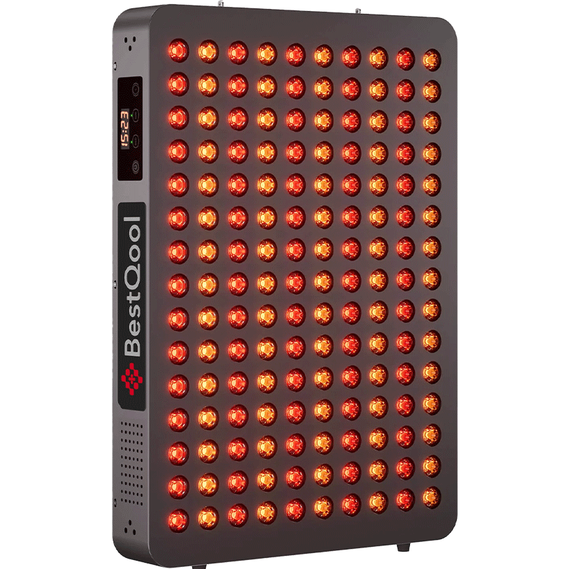Bestqool 150 LED red light therapy panel with dual-chip near infrared lights