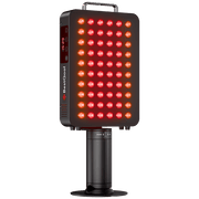 BestQool BQ60Pro Clamp Type 6-Wavelength Red Light Therapy device with timer display and adjustable stand.