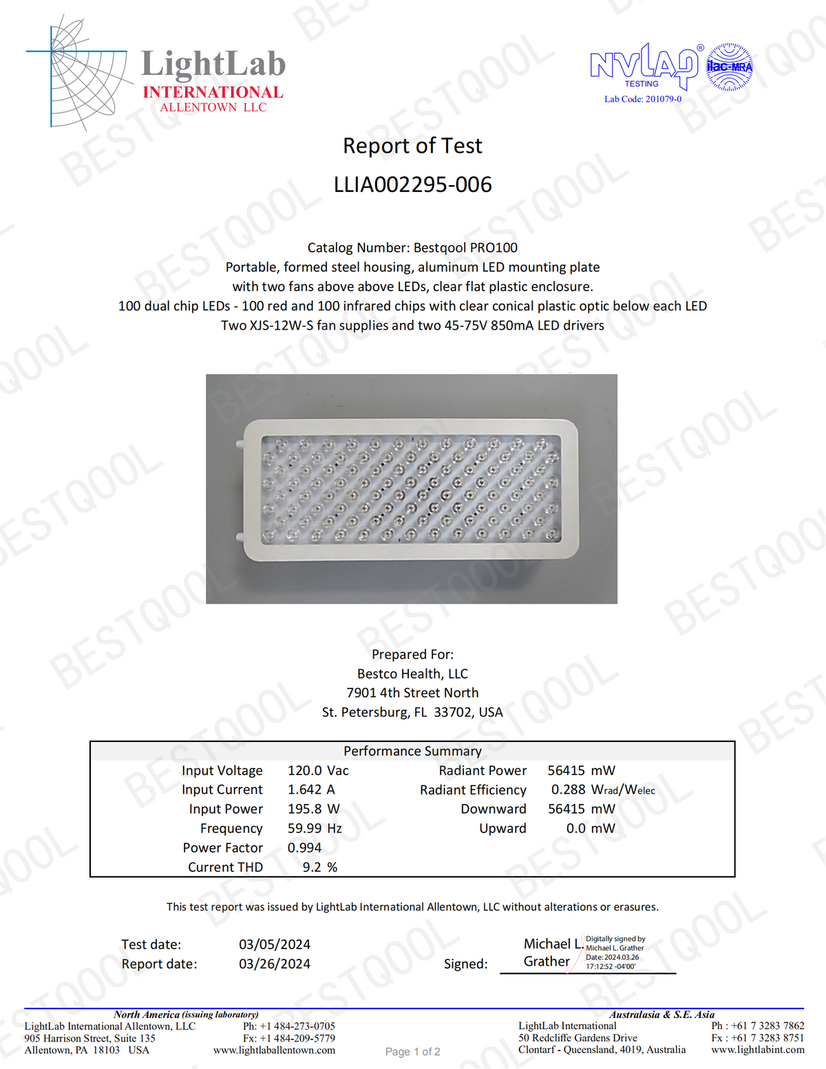 Half-Body Red Light Therapy Pro100