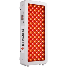 Half-Body Red Light Therapy Pro100 panel with dual-chip red and amber LEDs, white housing