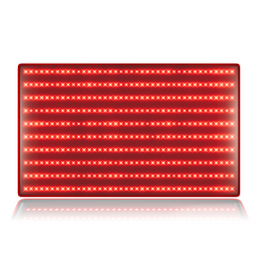 Man relaxing on Red Light Therapy Mat with 300 LEDs for wellness