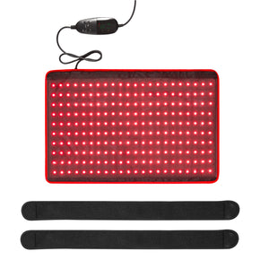 Man packing Bestqool Redot M red light therapy wrap into travel case.