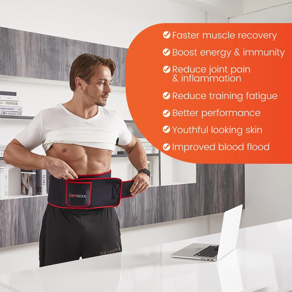 Bestqool Red Light Therapy Belt, Near Infrared Light Therapy & Red Light Therapy for Body, Pads Wearable Wrap for Knee Waist Elbow, Muscle Recovery, Infrared Therapy for Pain Relief B09PH69HJL