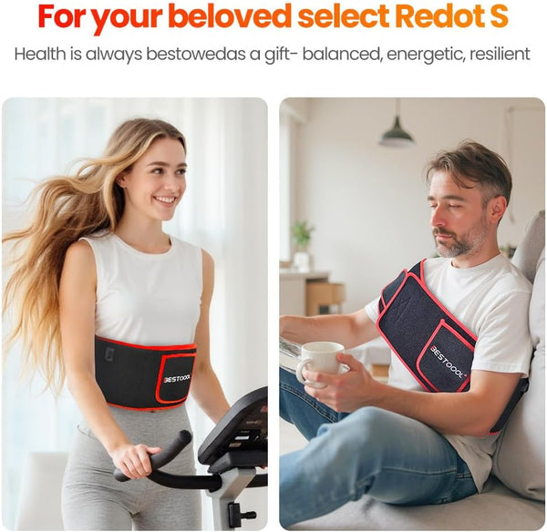 Bestqool Red Light Therapy Belt, Near Infrared Light Therapy & Red Light Therapy for Body, Pads Wearable Wrap for Knee Waist Elbow, Muscle Recovery, Infrared Therapy for Pain Relief B09PH69HJL