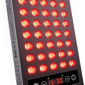 Bestqool Red Light Therapy for Face, Body. Dual Chip 660nm 850nm Portable Red Light Therapy, Clinical Grade High Irradiance Red Light Therapy Lamp for Skin Health, Pain Relief, Fast Recovery. 50W. B08CDBN5G3