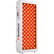 Half-Body Red Light Therapy Pro100 panel with dual-chip red and amber LEDs, white housing