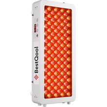 Half-Body Red Light Therapy Pro100 panel with dual-chip red and amber LEDs, white housing