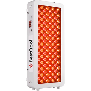 Half-Body Red Light Therapy Pro100 panel with dual-chip red and amber LEDs, white housing