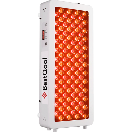 Half-Body Red Light Therapy Pro100 panel with dual-chip red and amber LEDs, white housing