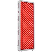 Bestqool Pro300 4-wavelength full-body red light therapy panel with illuminated LEDs and control screen